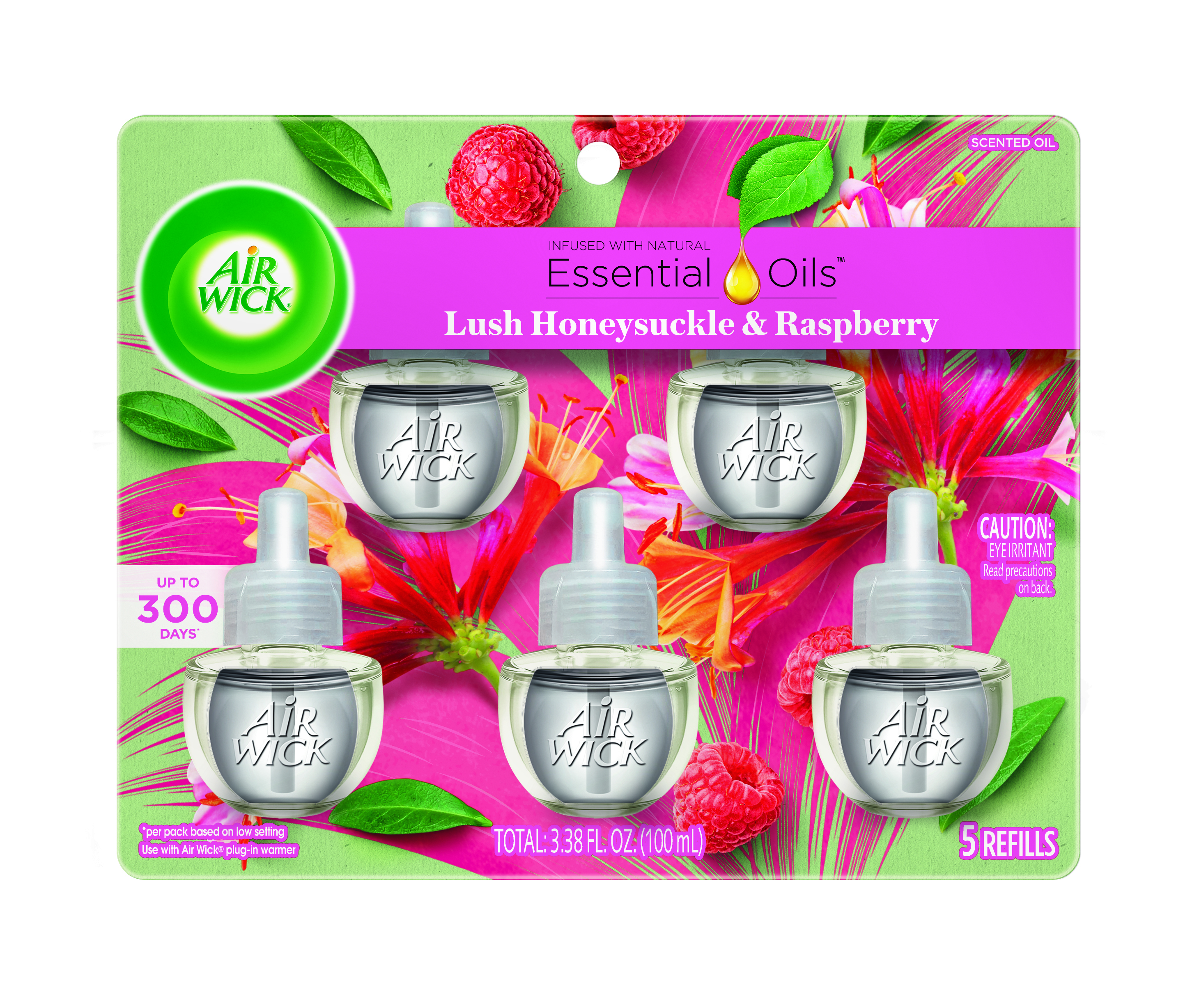 AIR WICK Scented Oil  Lush Honeysuckle  Raspberry